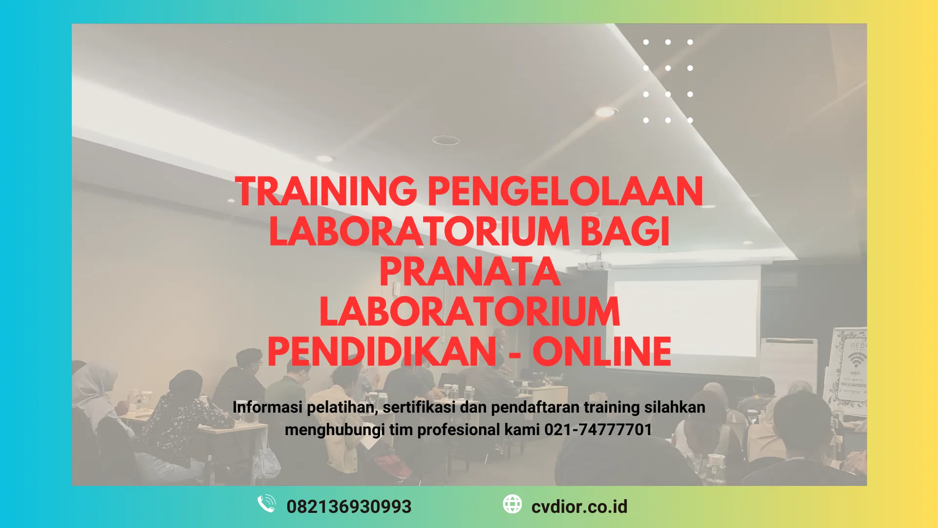 PELATIHAN PENGELOLAAN LABORATORIUM SURABAYA