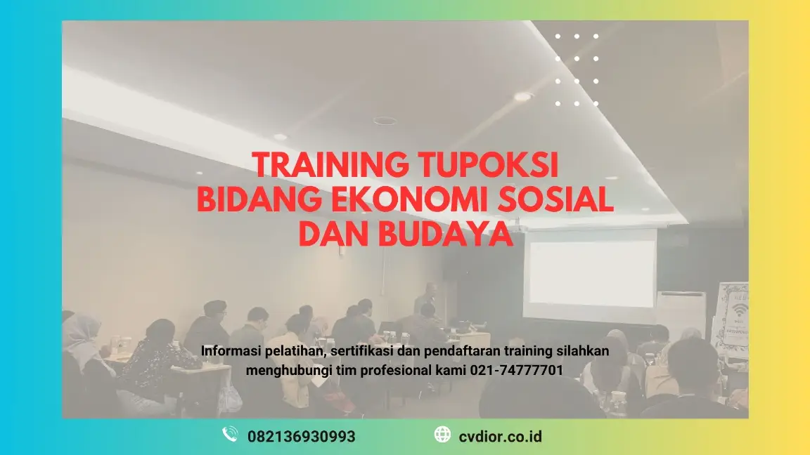 PELATIHAN TUPOKSI BIDANG EKONOMI JAKARTA