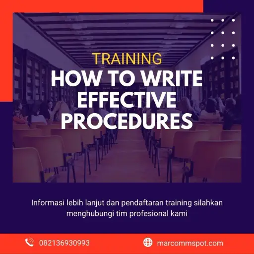 pelatihan how to write effective procedures surabaya