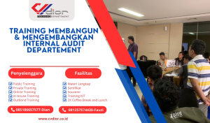 TRAINING MEMBANGUN & MENGEMBANGKAN INTERNAL AUDIT DEPARTEMENT