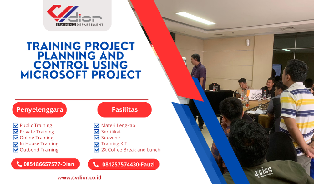 TRAINING PROJECT PLANNING AND CONTROL USING MICROSOFT PROJECT