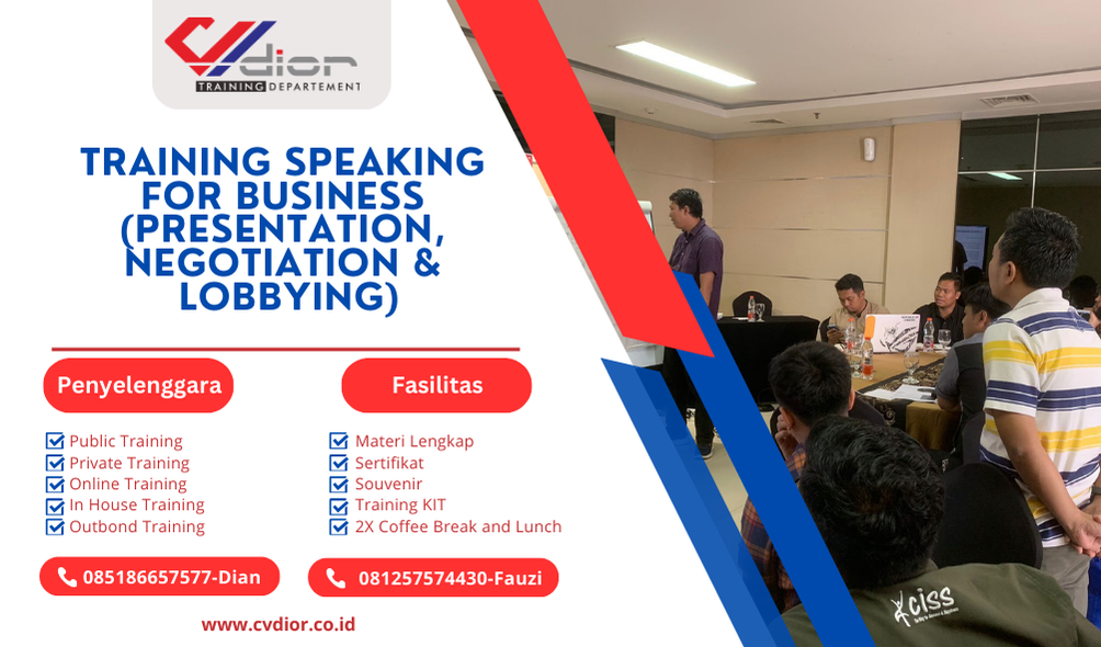 TRAINING SPEAKING FOR BUSINESS (PRESENTATION, NEGOTIATION & LOBBYING)