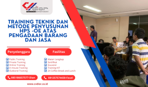 TRAINING TEKNIK DAN METODE PENYUSUNAN HPS -OE ATAS PENGADAAN BARANG DAN JASA