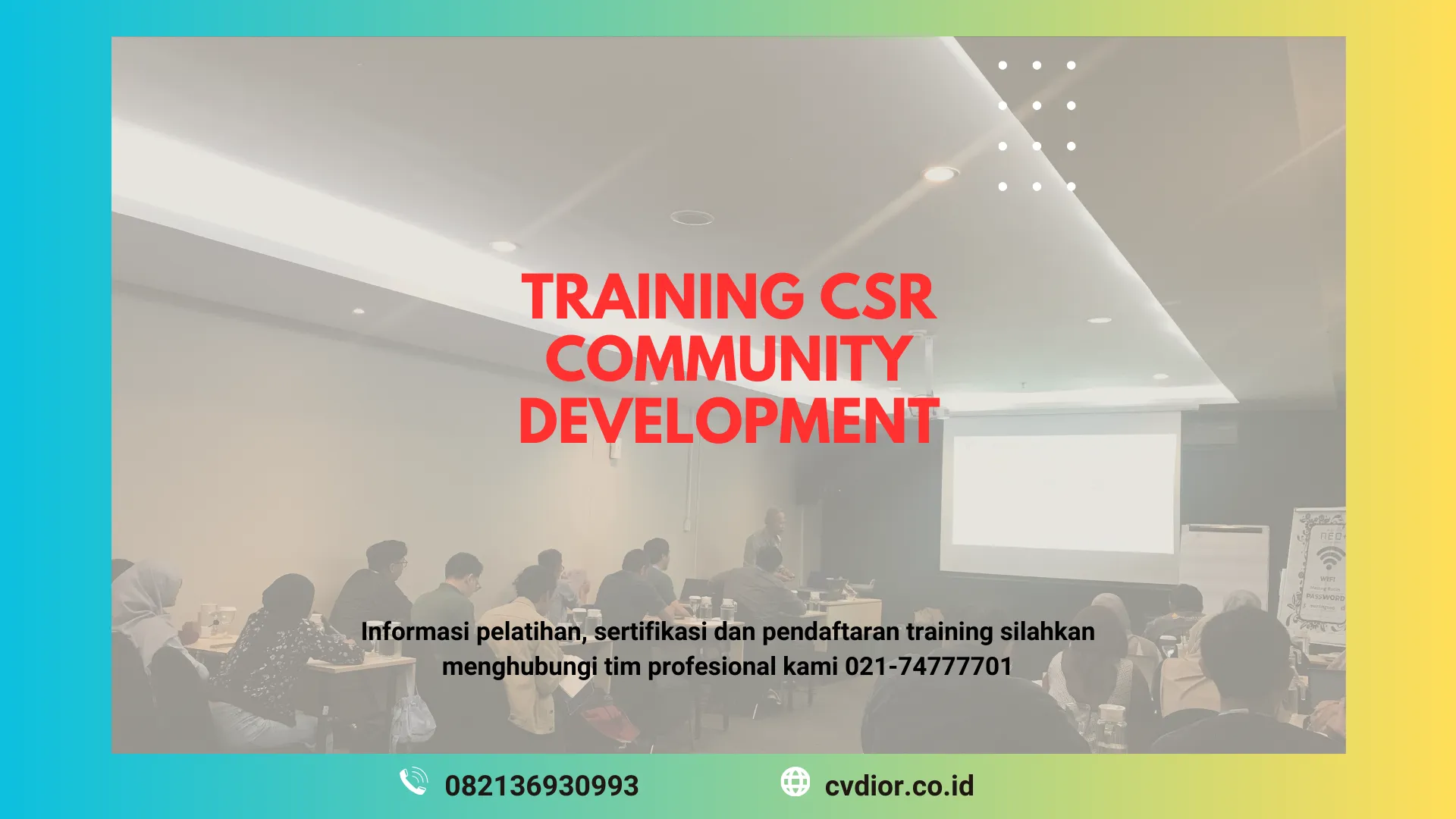 PELATIHAN CSR COMMUNITY DEVELOPMENT SURABAYA