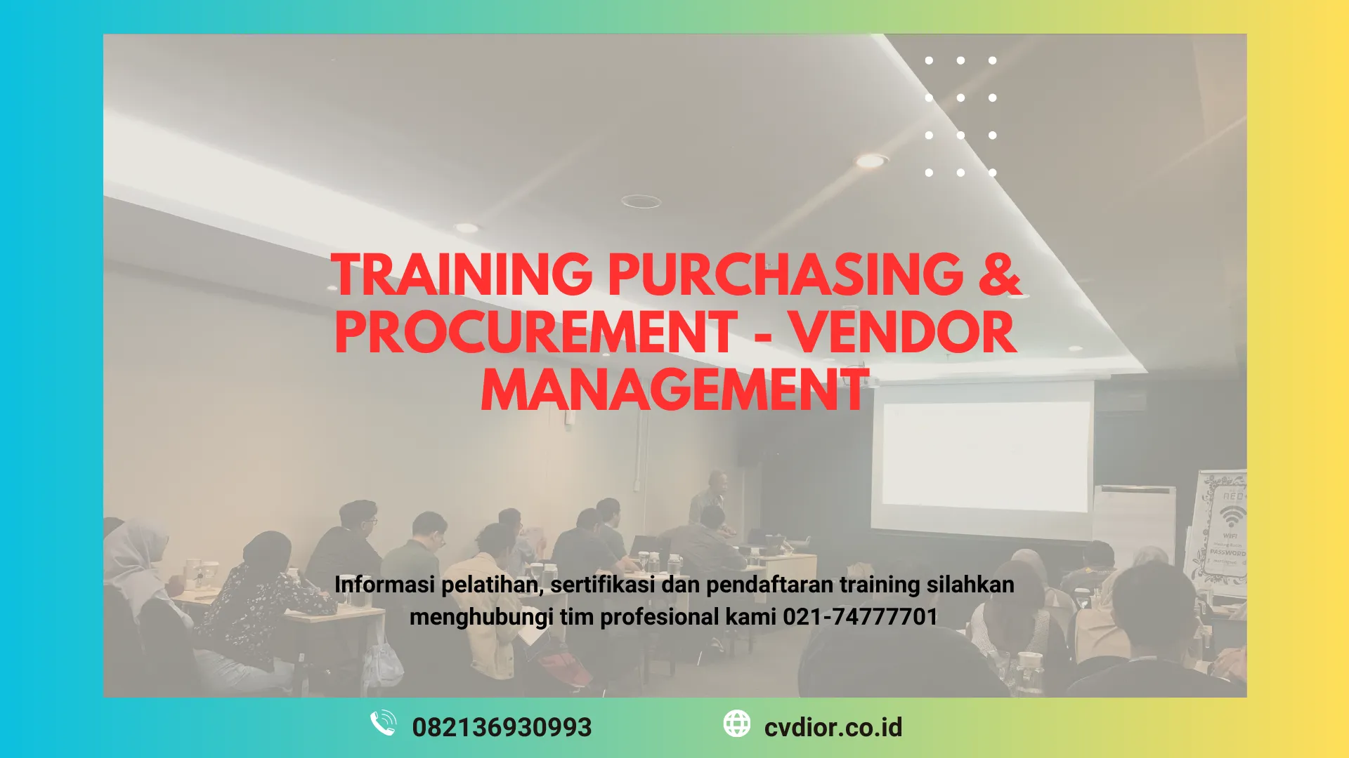 PELATIHAN PURCHASING PROCUREMENT VENDOR MANAGEMENT SURABAYA