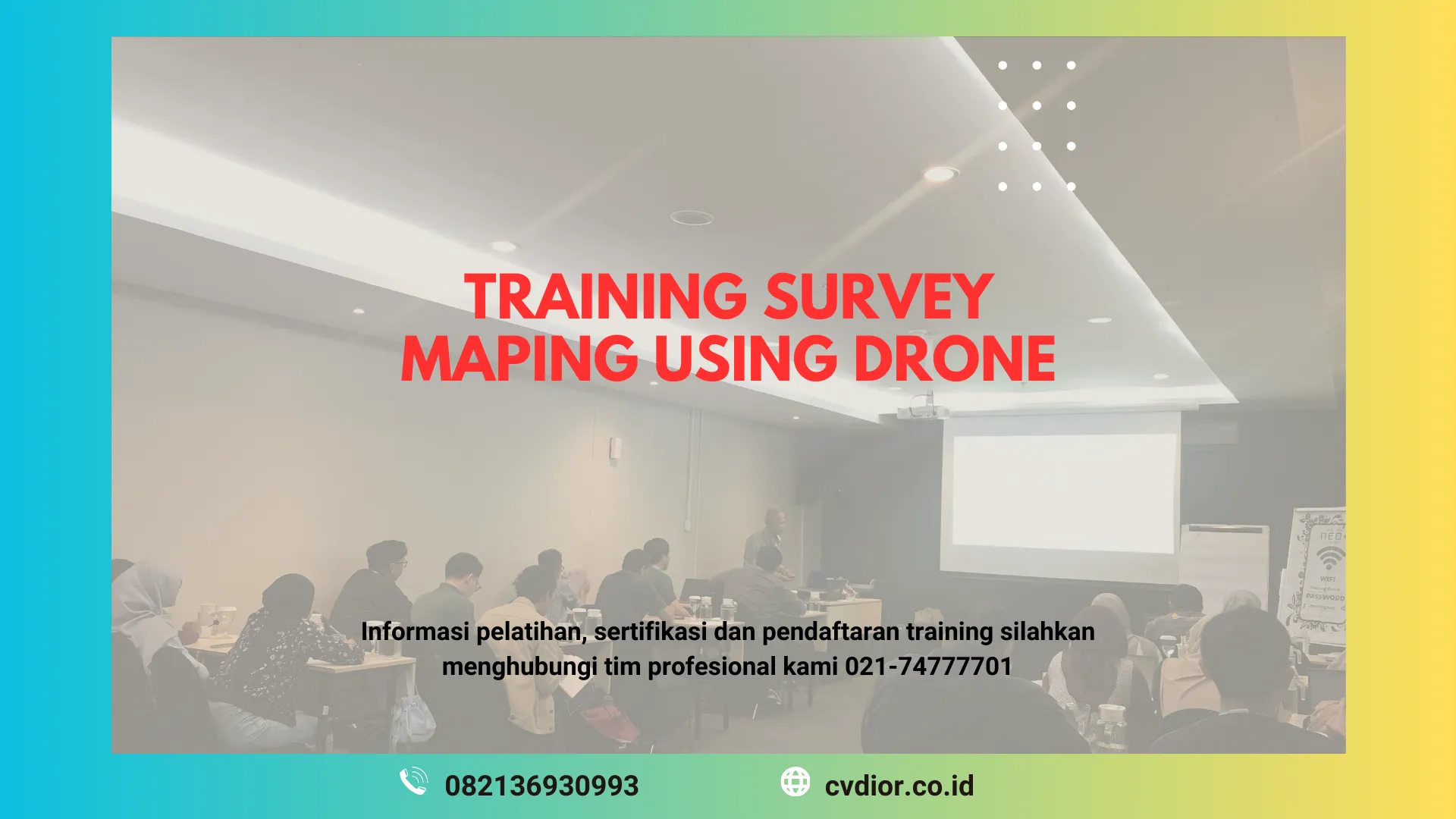 PELATIHAN SURVEY MAPPING USING DRONE SURABAYA