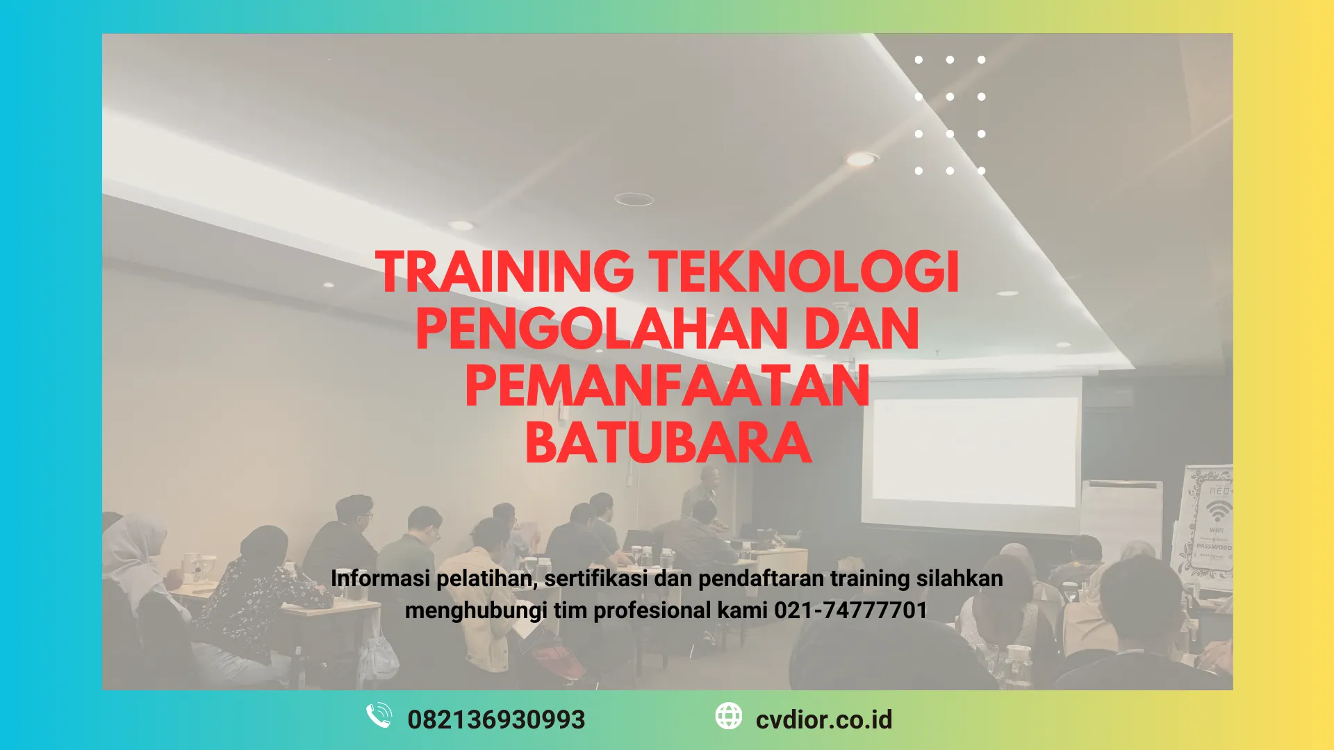 PELATIHAN PENGOLAHAN DAN PEMANFAATAN BATUBARA SURABAYA