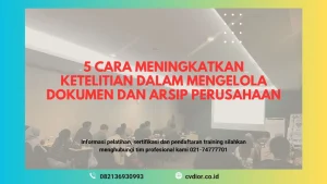PELATIHAN DOCUMENT CONTROL FILLING SYSTEM JOGJA